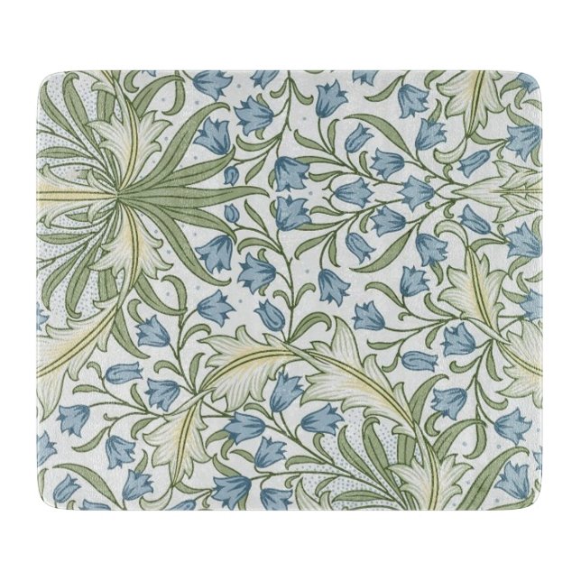 William Morris - Art nouveau Blue Bellblommor (Framsidan)