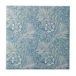 William Morris - Art nouveau Blue Marigold Kakelplatta