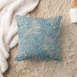 William Morris - Art nouveau Blue Marigold Kudde