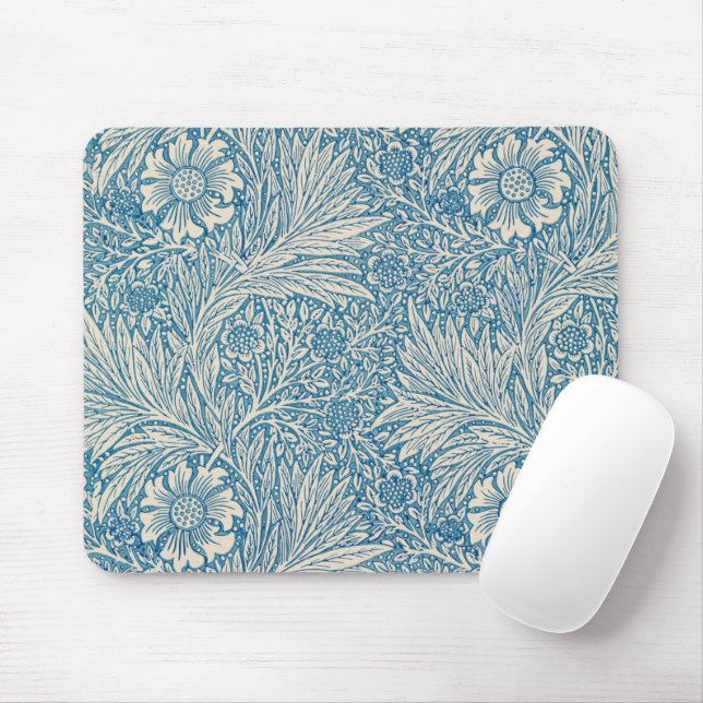 William Morris - Art nouveau Blue Marigold Musmatta (Med mus)
