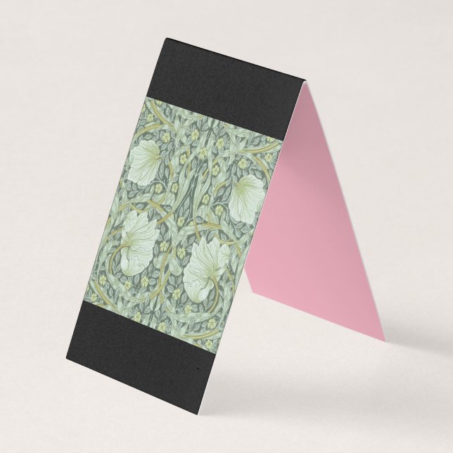 William Morris, Art nouveau mönster, vacker konst Visitkort (Framsida)