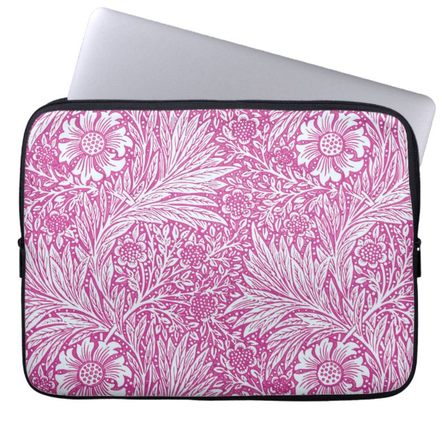 William Morris - Art nouveau Rosa Marigold Laptop Fodral (Framsidan)