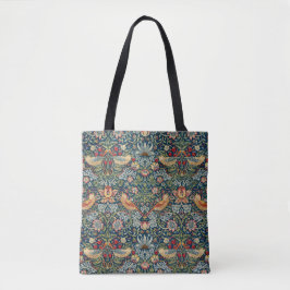 William Morris Art Strawberry Thief Tote Bag Tygkasse