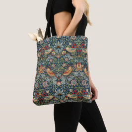 William Morris Art Strawberry Thief Tote Bag Tygkasse