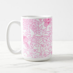 William Morris Artichoke Blek Rosa Kaffemugg