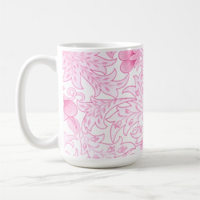 William Morris Artichoke Blek Rosa Kaffemugg (Vänster)