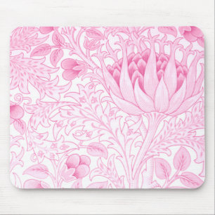 William Morris Artichoke Blek Rosa Musmatta