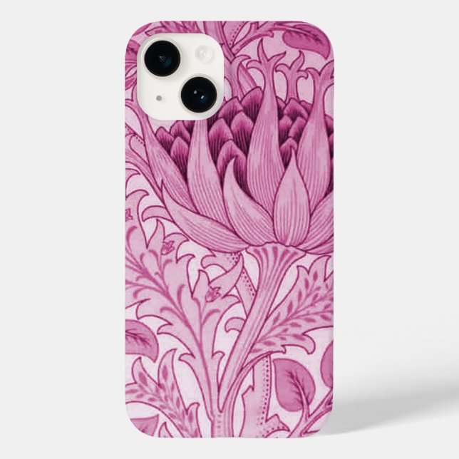 William Morris Artichoke Magenta Rosa (Baksida)