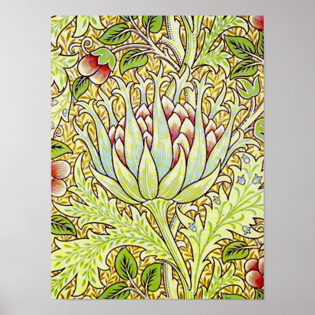William Morris "Artichoke Poster (Framsidan)