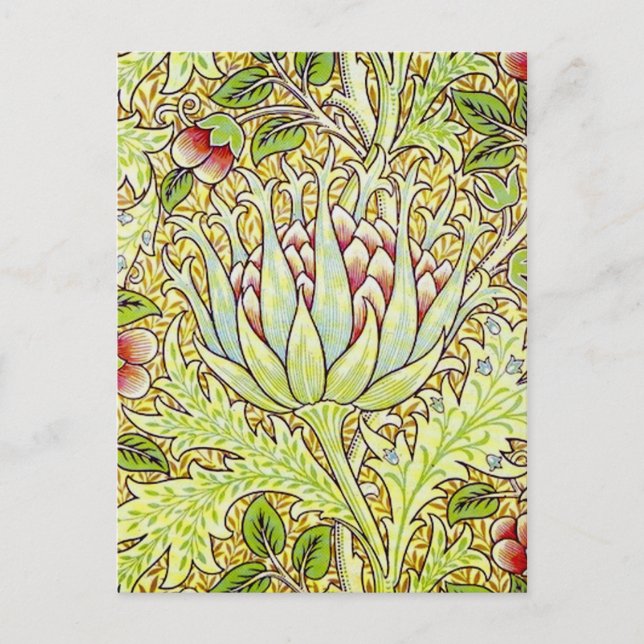 William Morris Artichoke Vykort (Framsida)