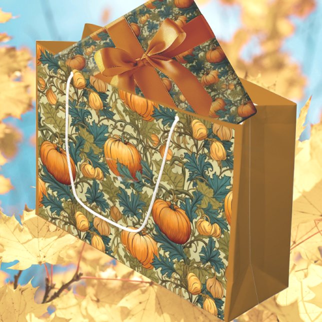 William Morris Autumn Pumpkin Patch (Perfect for autumn birthdays!)