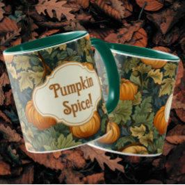 William Morris Autumn Pumpkin Spice Personlig Mugg