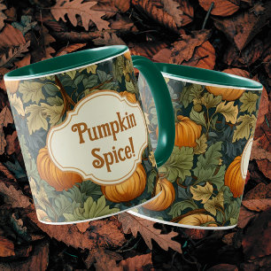 William Morris Autumn Pumpkin Spice Personlig Mugg