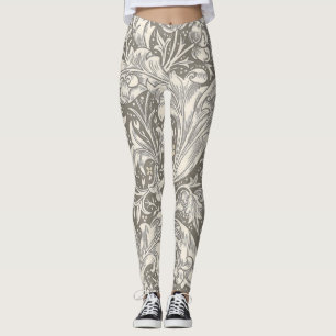 William Morris Bachelors Button Flower Blommigt Bo Leggings