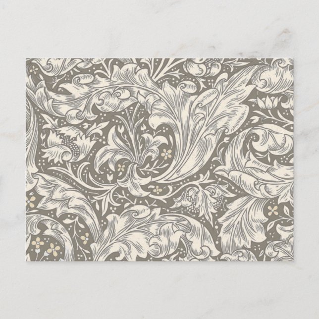 William Morris Bachelors Button Flower Blommigt Bo Vykort (Framsida)