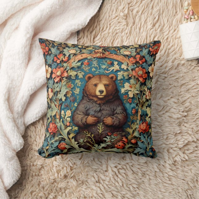 William Morris Bear Dekorativ kudde (Filt)