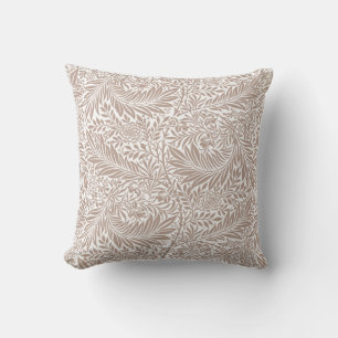 William Morris Beige Larkspur Mönster Kudde