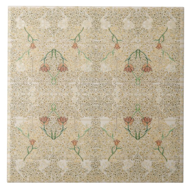 William * Morris Beige Vintage Tulip Kakelplatta (Framsidan)
