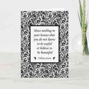 William Morris Berömd Quotation Bevackra Homes Kort