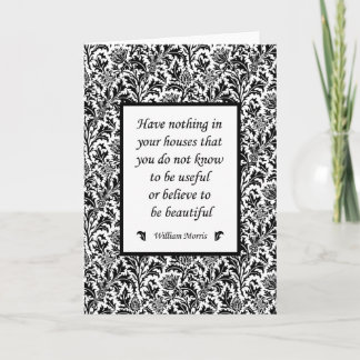 William Morris Berömd Quotation Bevackra Homes Kort