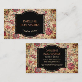 William Morris Bevackra Blommigt Design Visitkort