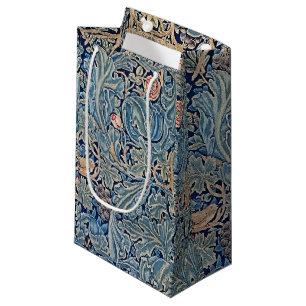William Morris Bevackra Blommönster Blue Rosa