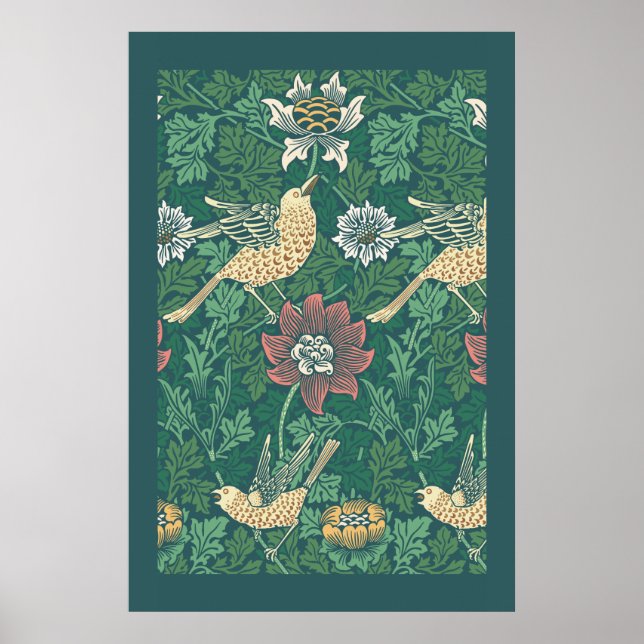 William Morris 'Bird and Anemone Chintz' Poster (Framsidan)
