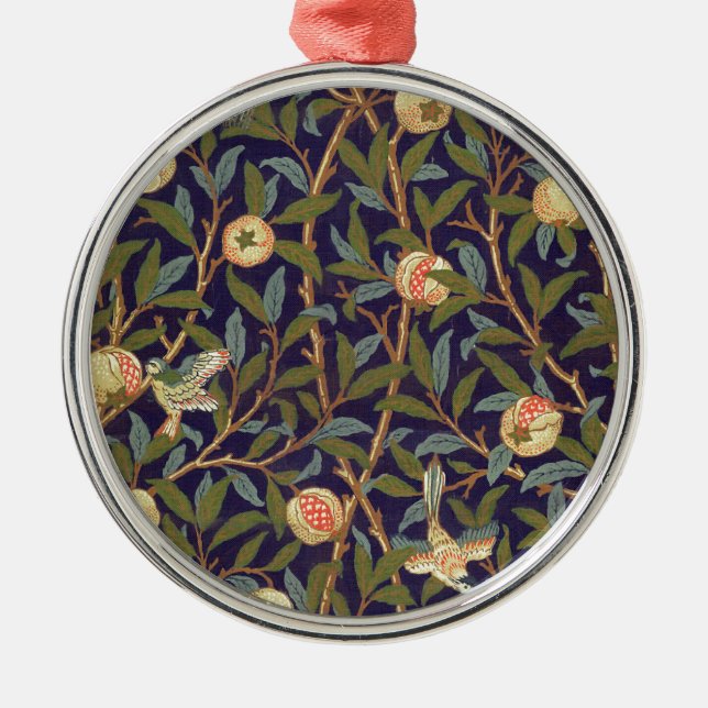 William Morris Bird and Pomegranat Julgransprydnad Metall (Framsidan)