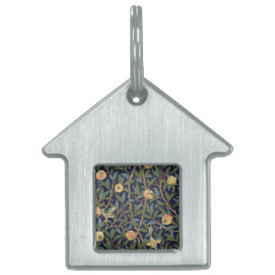 William Morris Bird and Pomegranat Namnbricka Husdjur