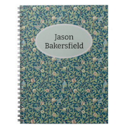 William Morris "Bird and Pomegranate" Personalized Anteckningsbok