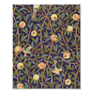 William Morris Bird and Pomegranate Vintage Art Fototryck