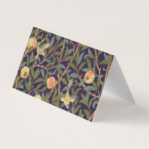 William Morris Bird and Pomegranate Vintage Blommi Visitkort