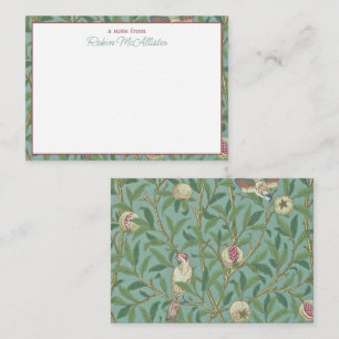 William Morris, Birds and Pommegrenates - Grönt Anteckningskort