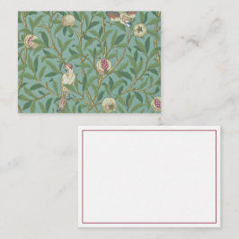 William Morris, Birds and Pommegrenates - Grönt Anteckningskort