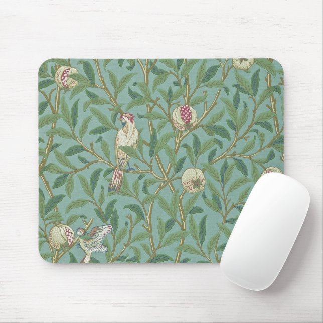 William Morris, Birds and Pommegrenates - Grönt Musmatta (Med mus)