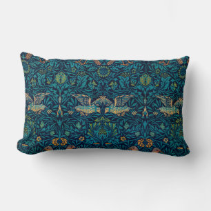 William Morris Birds Art nouveau Blommönster Lumbarkudde