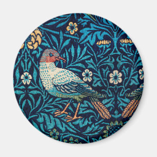 William Morris Birds Art nouveau Blommönster Magnet