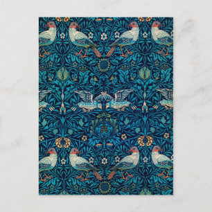 William Morris Birds Art nouveau Blommönster Vykort