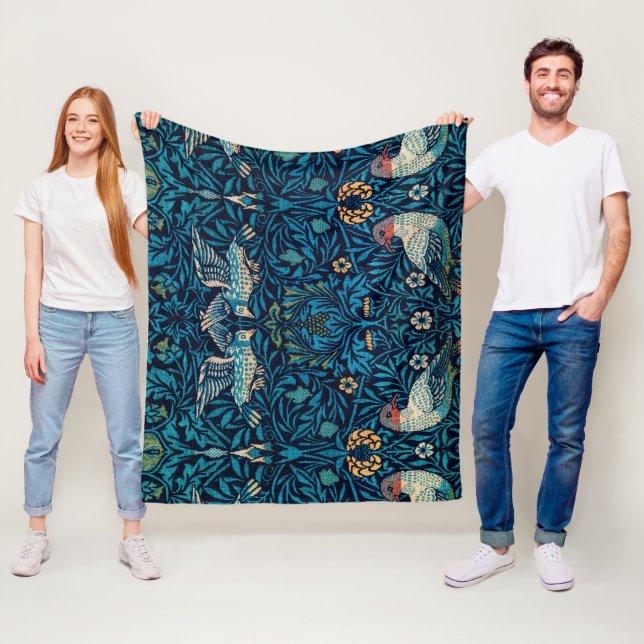 William Morris Birds Fleecefilt (På plats)