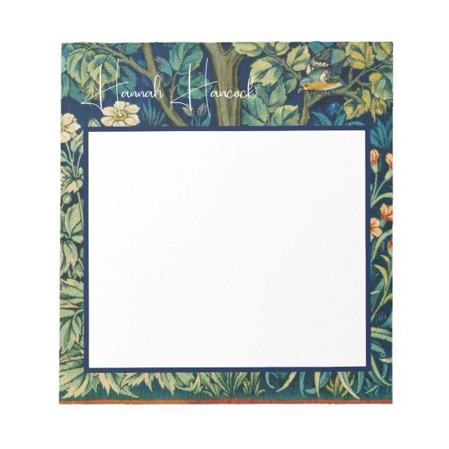 William Morris Birds i Träd Anteckningsblock (Framsida)