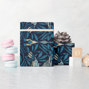 William Morris Blå Fåglar Blommig Gobeläng Klassik Presentpapper