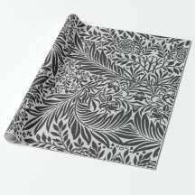 William Morris BLACK OCH WHITE Wrapping Papprare