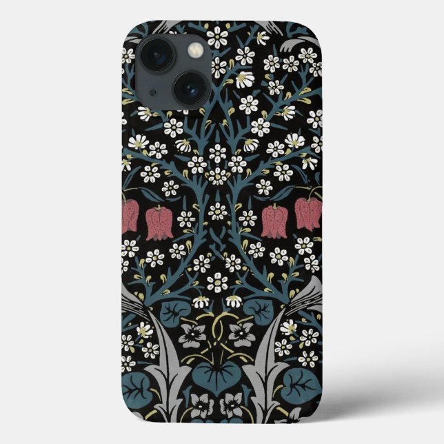 William Morris Blackthorn Blommigt Art nouveau (Baksida)