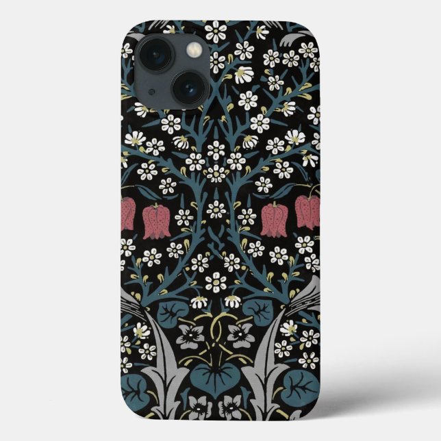 William Morris Blackthorn Blommigt Art nouveau (Baksida)