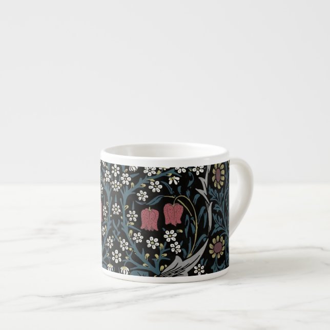 William Morris Blackthorn Blommigt Art nouveau Espressomugg (Framsida höger)