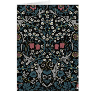 William Morris Blackthorn Blommigt Art nouveau Hälsningskort