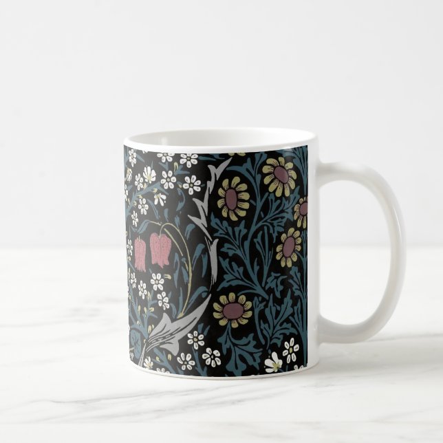 William Morris Blackthorn Blommigt Art nouveau Kaffemugg (Höger)