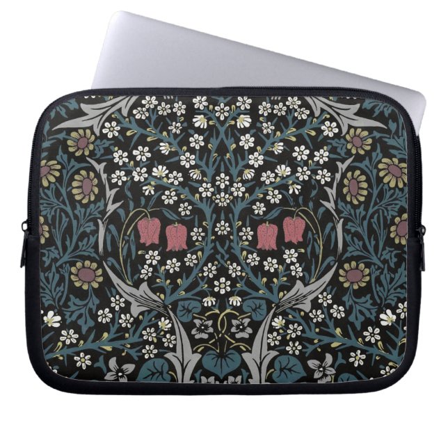 William Morris Blackthorn Blommigt Art nouveau Laptop Fodral (Framsidan)