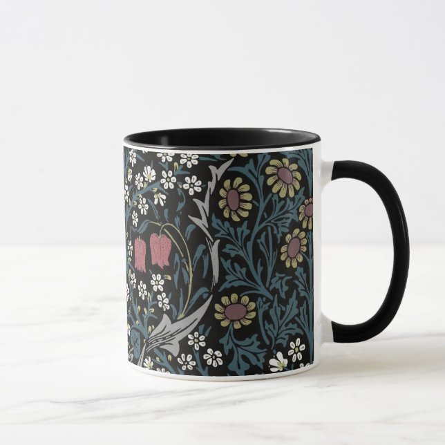 William Morris Blackthorn Blommigt Art nouveau Mugg (Höger)