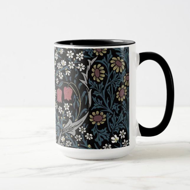William Morris Blackthorn Blommigt Art nouveau Mugg (Höger)